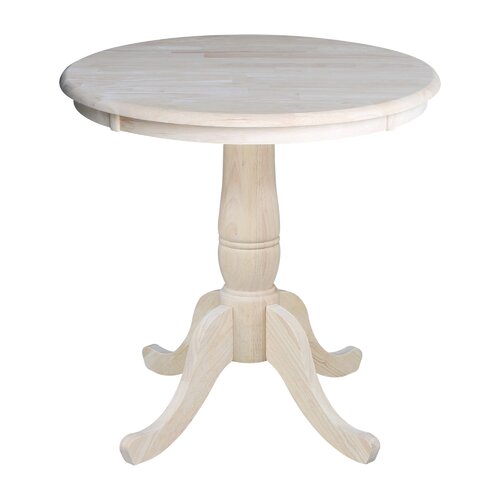 Solid Wood Pedestal Dining Table 